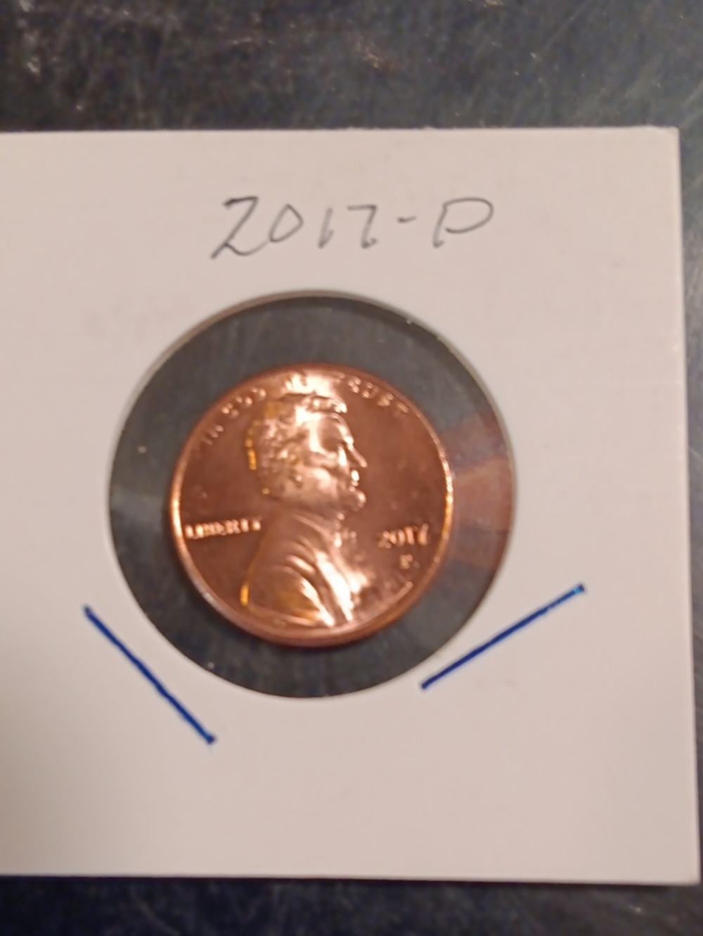 2017 P Mint Penny. Only Year The P Was Put On Pennies. Uncirculated